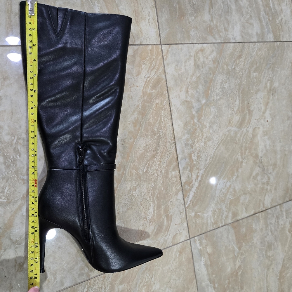 Steve Madden Voca Black Knee-High Women's Boots - Picture 6 of 11